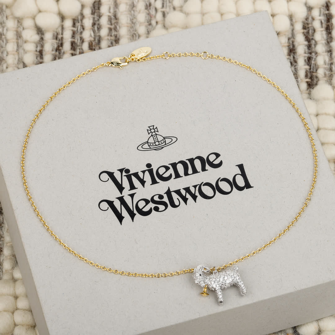 Vivienne Westwood Gold Chain with Sheep Charm